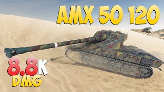 AMX 50 120  6 Kills 88K DMG  Decent  World Of Tanks [upl. by Annaek]