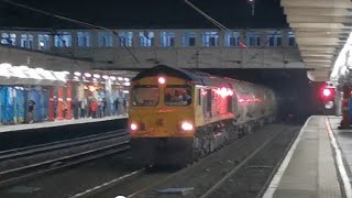 66707 6C00 Clitheroe Castle Cement  Carlisle Yard 6th November 2024 [upl. by Hamlani924]