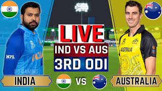 India vs Australia 3rd ODI Live Score  IND vs AUS Live Commentary  1st inning [upl. by Dix]