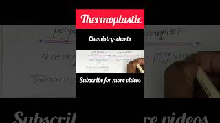 Polymer  Thermoplastic  Thermosetting  chemistry polymer pvc viralshort science yshorts [upl. by Franzoni]