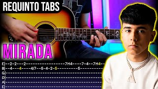 Mirada Ivan Cornejo  Tutorial Requinto  Acordes 🎸Guitarra TABS [upl. by Katrine]