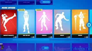 ALL new and RETURNING Fortnite ITEM SHOP EMOTE fanciful  glyphic [upl. by Marena385]