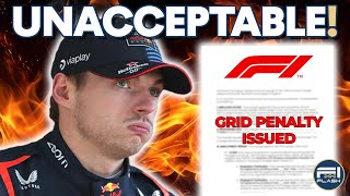 Verstappen Hit With Major Grid Penalty Before Brazil GP  F1 News [upl. by Sekyere]