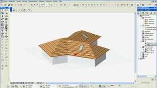 Archicad 16 Mini Tut Dachüberstand SOE Abzug 1280x720a [upl. by Eehsar]