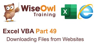 Excel VBA Introduction Part 49  Downloading Files from Websites [upl. by Kirtley]