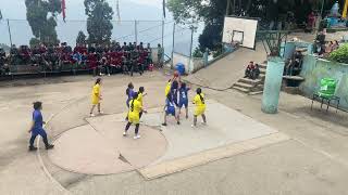 STS Darjeeling junior girls basketball match 🏀 Blue team win the game 🥳🏀 [upl. by Hayouqes510]