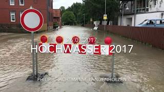 Unser Hochwasser in Langenholzen am 26072017 [upl. by Schnapp92]