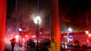 Downtown Fredericton Isaacs Way on fire [upl. by Ayita]