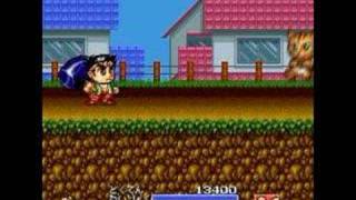 SNES Ganbare Daiku no Gensan  Stage 1 Boss [upl. by Katherine]