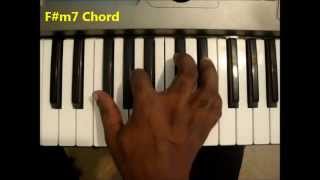 How To Play Fm7 Chord F Sharp Minor Seven On Piano amp Keyboard [upl. by Bullock848]