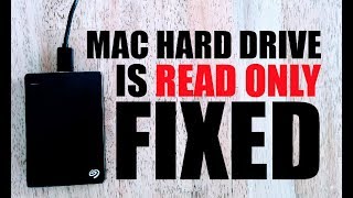 Solved External Hard Drive is Read Only on Mac [upl. by Sandell]