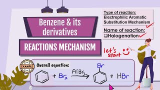 Benzene halogenation Br2 [upl. by Beniamino]