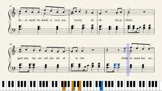 Más Más Más  Rolf Sanchez Piano Tutorial met lyrics FREE SHEETS [upl. by Eladnek]