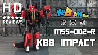 Kubianbao KBB Master Scale Series MSSD02 R Impact KO Transformers Masterpiece Thrust [upl. by Francene]