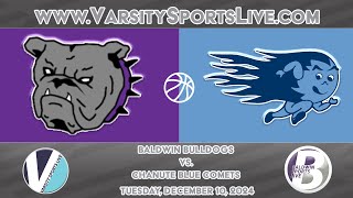 Baldwin Bulldogs vs Chanute Blue Comets Basketball 121024 [upl. by Finnie]