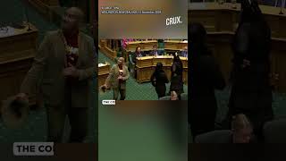 Maori MPs Stage Haka Protest In New Zealand Parliament Against Indigenous Treaty Bill [upl. by Mylander643]