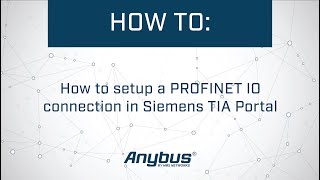 How to setup a PROFINET IO connection in Siemens TIA Portal [upl. by Lirret]