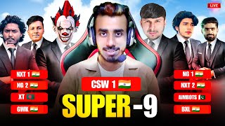 CSW SUPER 9 LEAGUE 🏆 DAY 18 😍 NG vs NXT ❤ XT AIMBOT GWK BXL 🔴 nonstopgaming classy cswlive [upl. by Haikezeh275]