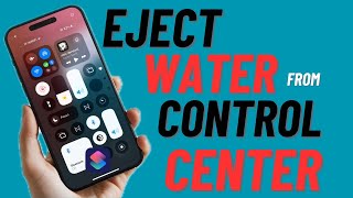 How to Eject Water from iPhone Control Center in iOS 18  Hindi [upl. by Luaped]