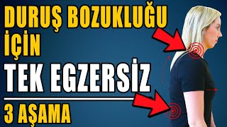 DURUŞ BOZUKLUĞU İÇİN TEK EGZERSİZ  3 AŞAMA aktifizyo fiziktedavi duruşbozukluğu [upl. by Fanning]