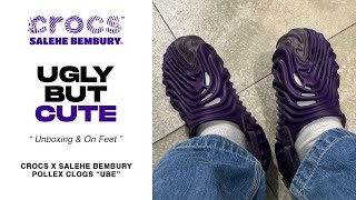 Unboxing amp on feet crocs x salehe bembury pollex clog ube [upl. by Ahsed361]