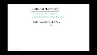 Irrational Numbers [upl. by Christiana803]