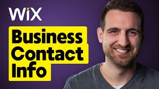 How to Add Business Contact Info on Wix [upl. by Ylrbmik]