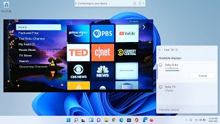 Windows 11 Using a TV as a second monitor or How To Cast to Your TV [upl. by Erida537]