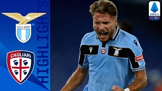 Lazio 21 Cagliari  Class goals from MilinkovicSavic and Immobile give Lazio the win  Serie A TIM [upl. by Kram]