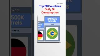 Top 20 Countries by Daily Oil Consumption [upl. by Samohtnhoj]