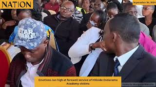 Emotions run high at farewell service of Hillside Endarasha Academy victims [upl. by Zurkow444]