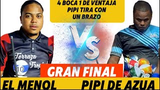 PIPI DE AZUA VS EL MENOL DE PUERTO PLATA 4 TRONERA 1 BOLA 10 RD100000 CARRERA 8 [upl. by Ledif]