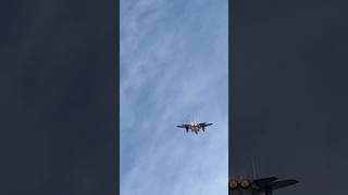 F15C Eagle Head On Takeoff and Climb afterburner airguard f15eagle f15 power military short [upl. by Jonell742]