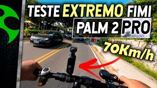 TESTE EXTREMO com PALM 2 PRO de PATINETE a 70Kmh [upl. by Ennayrb]