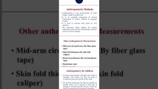 Anthropometry measurements [upl. by Worra]