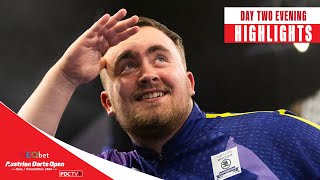 INSANE AVERAGES  Day Two Evening Highlights  2024 Austrian Darts Open [upl. by Rikahs]