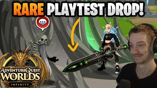 I Farmed the FIRST RARE AQW Infinity Drop [upl. by Ellebanna]