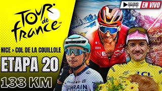 🔴EN VIVO 🚵‍♂️TOUR DE FRANCIA 🟡ETAPA 20  133 KM 🚵‍♂️ [upl. by Procora]