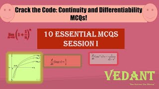 Class 12 Mathematics Continuity and Differentiability MCQs Session I [upl. by Anaiad]