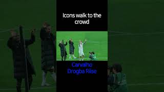 Football Icons walk to crowd epl kaka drogba chelsea arsenal liverpool manchesterunited [upl. by Eceerehs]