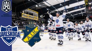 Karlskoga IK  Aik 41  Allsvenskan Hockey Höjdpunkter [upl. by Asilav]