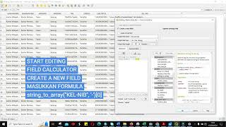 SPLIT STRING DI QGIS [upl. by Anihpled]