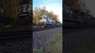 Norfolk Southern manifest train E50 approaches Raleigh NC at the quotWaffle Housequot signals 11112024 [upl. by Ecile]