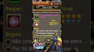 META  TEMPLARIO MAÇA MAGICA ARENA  AMPLI 100x SELOS warspearonline games mmorpgmobile [upl. by Nezah]