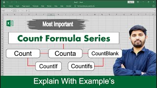 Count Formulas Series in Excel  MS Office [upl. by Potash]