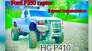 rc Ford f350 raptor  hg p410 unboxing  110 scale pickup truck with 3 speed gearboxrc fordf350 [upl. by Hahcim]