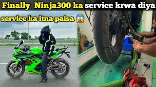 Kawasaki Ninja 300 service in 2024  Itni Mehengi Service 😱 [upl. by Saylor]