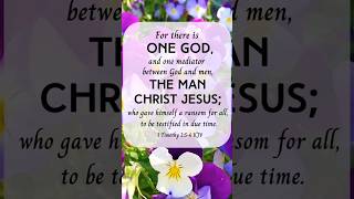 Jesus Is The ONE True God Jesus God love pansy spiritual flowers Man sprituality saved [upl. by Cutty]