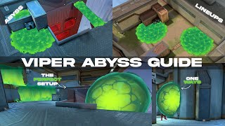 VIPER ABYSS GUIDE NEW MAP  VALORANT [upl. by Gylys395]