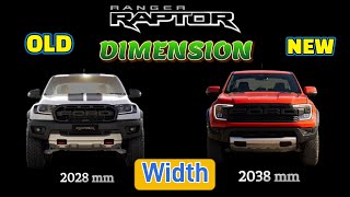 COMPARISON OLD VS New Ford Ranger Raptor 2022 [upl. by Enenaej3]